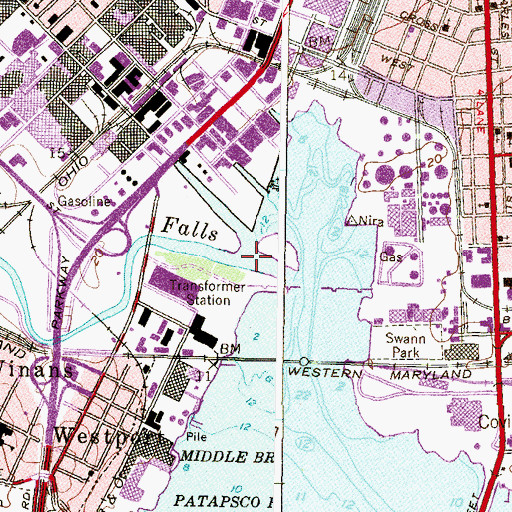 Topographic Map of Ridgleys Cove, MD