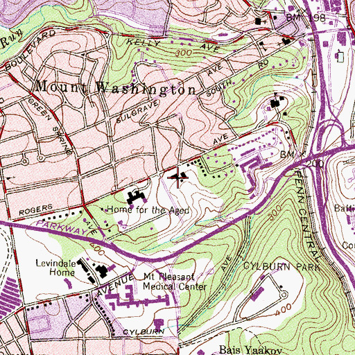 Topographic Map of Saint Pauls School (historical), MD