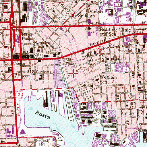 Topographic Map of Carroll Mansion, MD