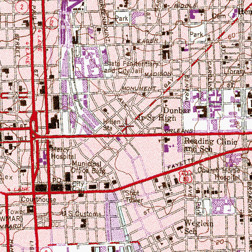 Topographic Map of City of Baltimore Fire Museum, MD