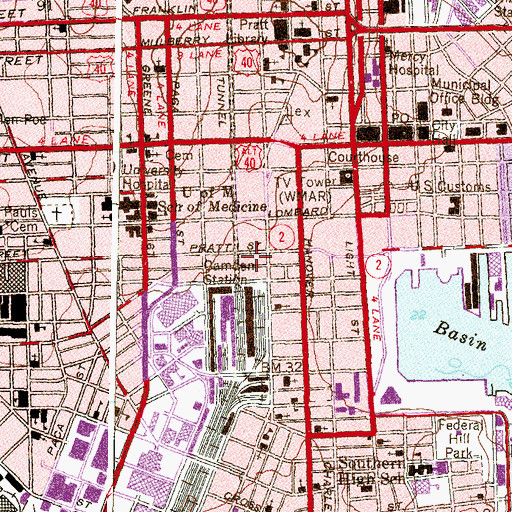 Topographic Map of Festival Hall, MD