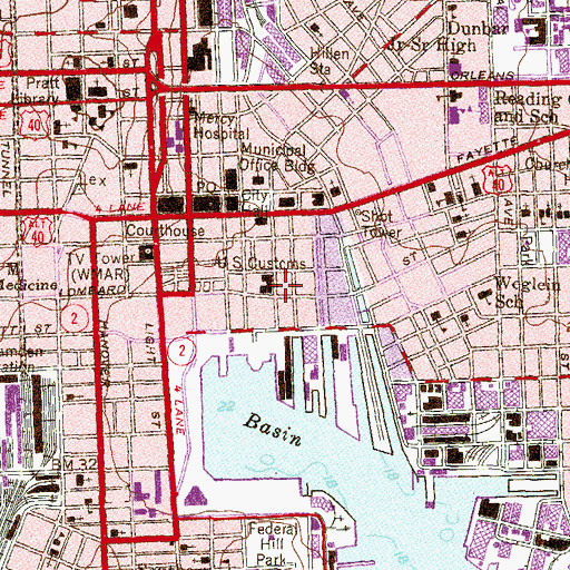 Topographic Map of Holocaust Memorial, MD