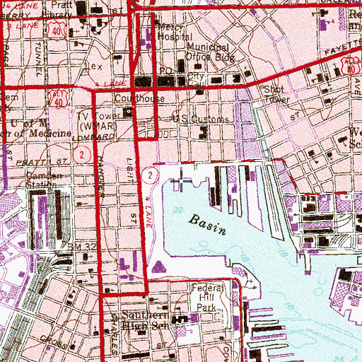 Topographic Map of Pier 1, MD
