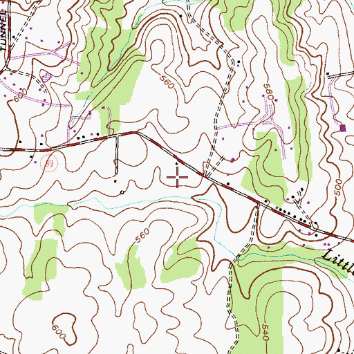 Topographic Map of Alpha Ridge Community Park, MD