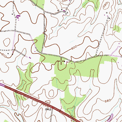 Topographic Map of Annandale, MD