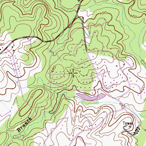 Topographic Map of Briar Hill, MD