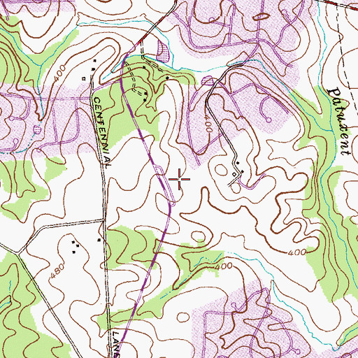 Topographic Map of Centennial Lane Elementary School, MD