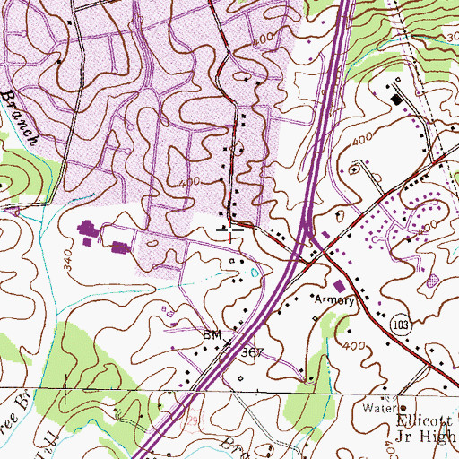 Topographic Map of The Church of Jesus Christ of Latter Day Saints, MD