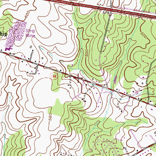 Topographic Map of Clarkson, MD