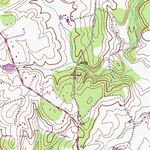 Topographic Map of Daisy Woods, MD