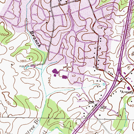 Topographic Map of Dunloggin Park, MD