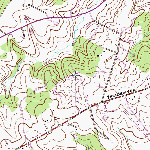 Topographic Map of Eagles Loft, MD