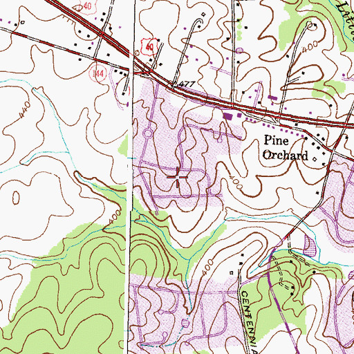 Topographic Map of Fairway Hill, MD