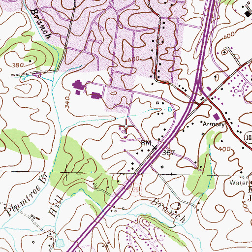Topographic Map of Forest Hill Swim Club, MD