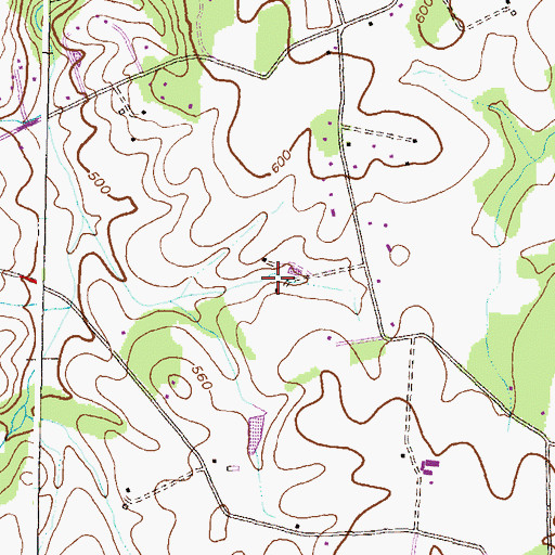 Topographic Map of Gerber Knoll, MD