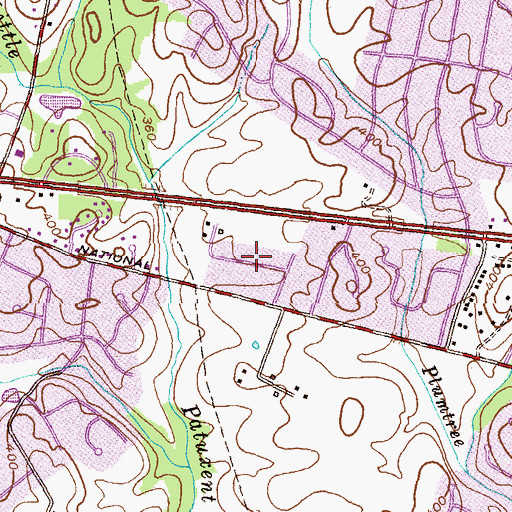 Topographic Map of Glen Brook, MD