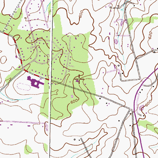 Topographic Map of Glenelg United Methodist Church, MD
