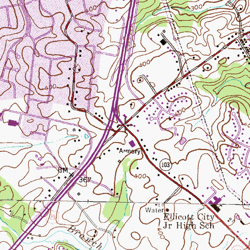 Topographic Map of Hilton (historical), MD