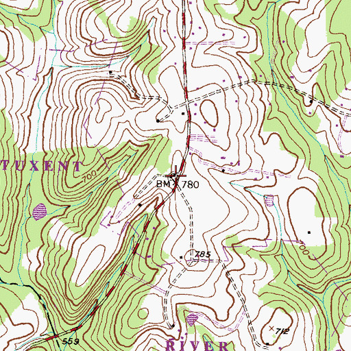 Topographic Map of Howard Chapel Methodist Church, MD