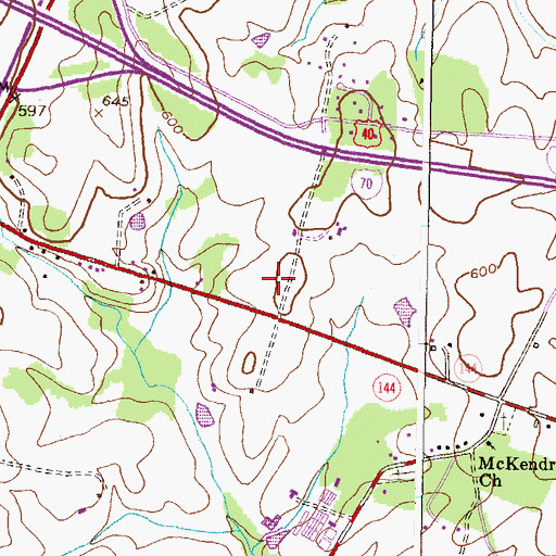 Topographic Map of Howard County Service Center, MD