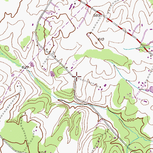 Topographic Map of Jaycox, MD