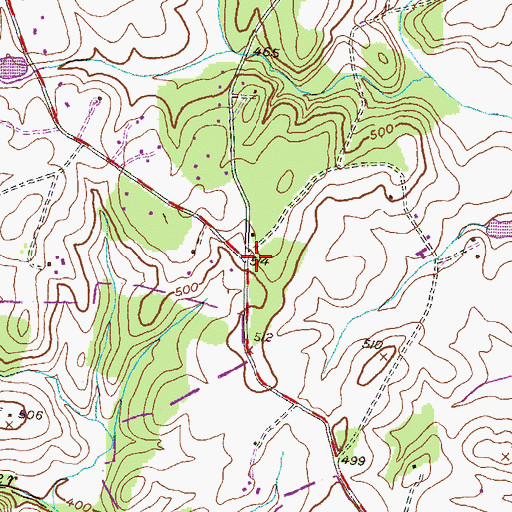 Topographic Map of Jennings Chapel Woods, MD