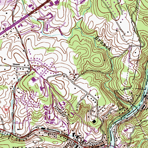 Topographic Map of Linwood Childrens Home, MD