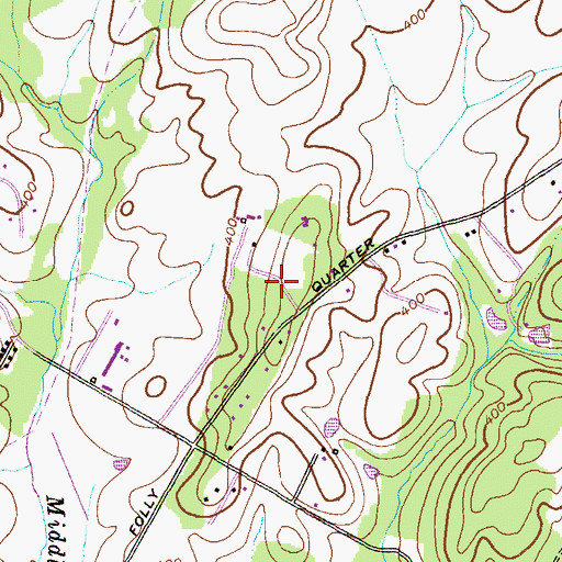 Topographic Map of Locust Ridge, MD