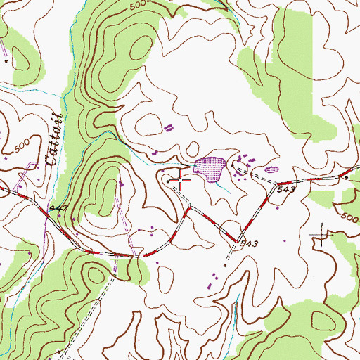 Topographic Map of Millys Delight, MD
