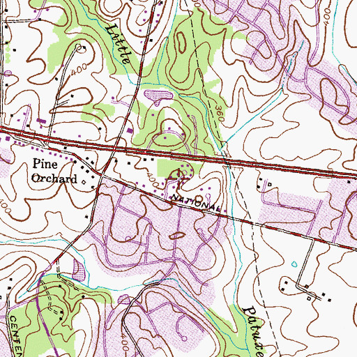 Topographic Map of Oak Lea, MD