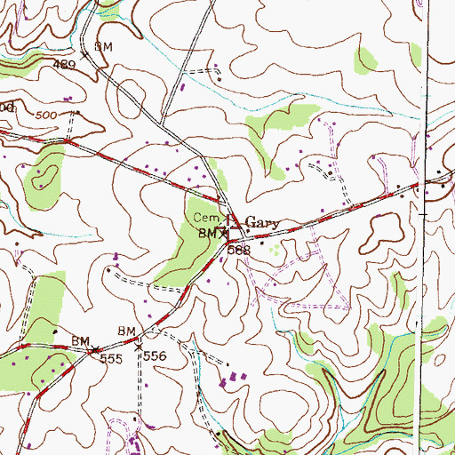 Topographic Map of Providence Methodist Church, MD