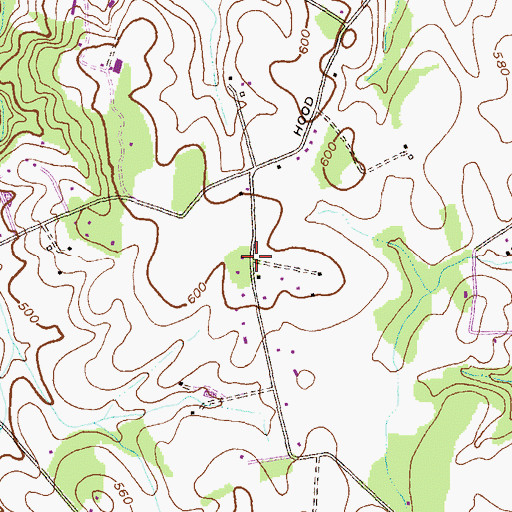 Topographic Map of Ridgeways, MD