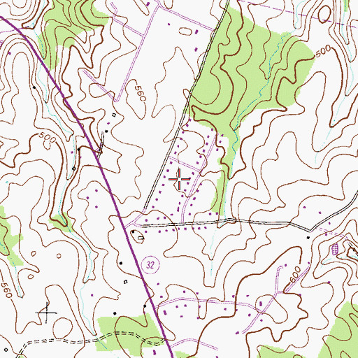 Topographic Map of River Park Estates, MD