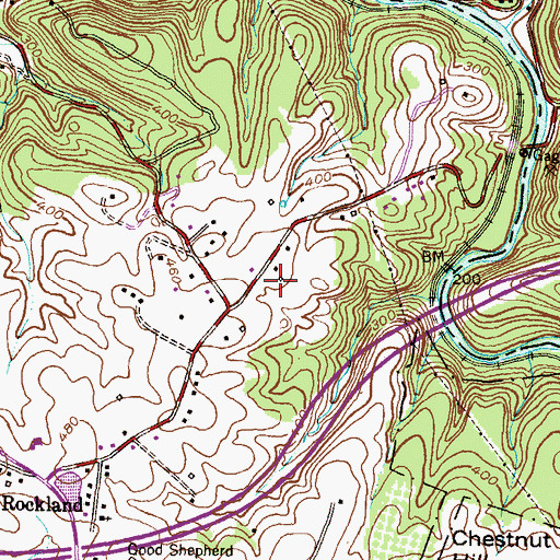 Topographic Map of Rolling Ridge, MD