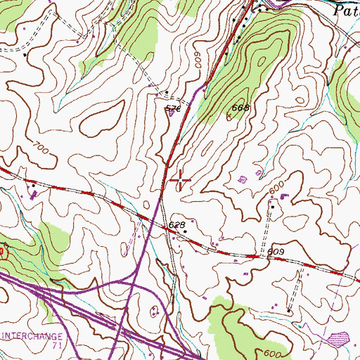 Topographic Map of Route 94 Business Center, MD