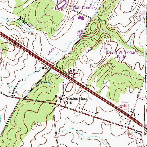 Topographic Map of Saint Charles College (historical), MD