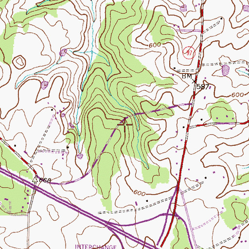 Topographic Map of Saint James Methodist Episcopal Church (historical), MD