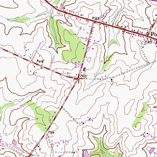 Topographic Map of Saint Michaels Catholic Church, MD
