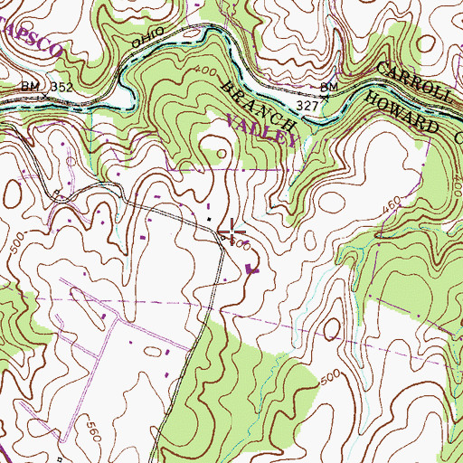 Topographic Map of Salopha, MD