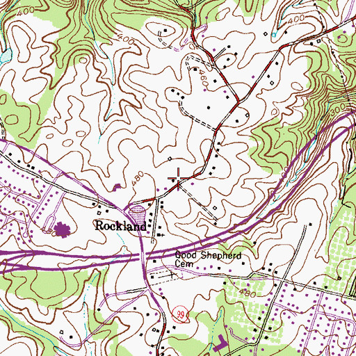 Topographic Map of School Number 9 (historical), MD