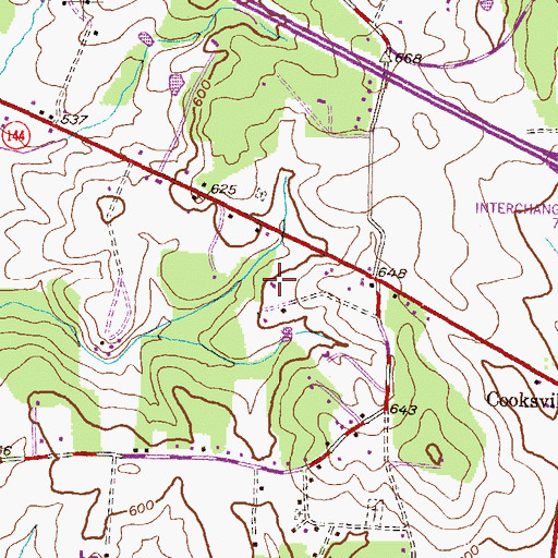Topographic Map of School Number 14 (historical), MD