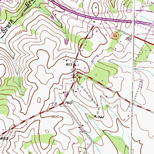 Topographic Map of School Number 15 (historical), MD
