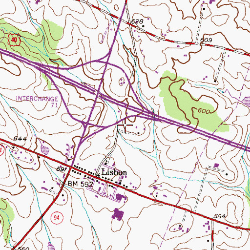 Topographic Map of School Number 17 (historical), MD