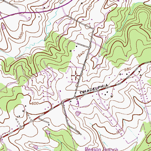 Topographic Map of Sycamore Springs, MD