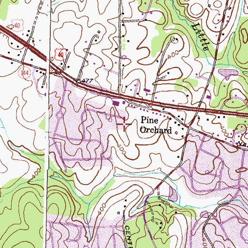 Topographic Map of The Fairways, MD