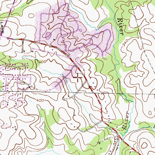 Topographic Map of The Willows, MD