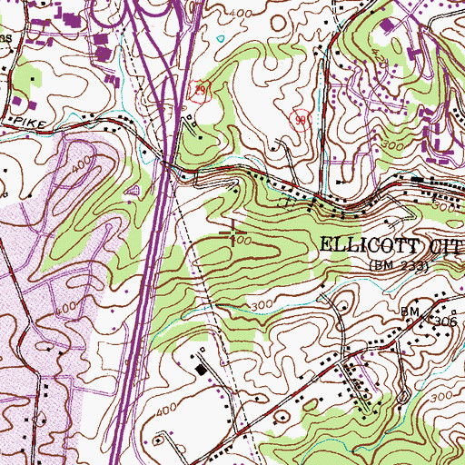 Topographic Map of Toll House, MD
