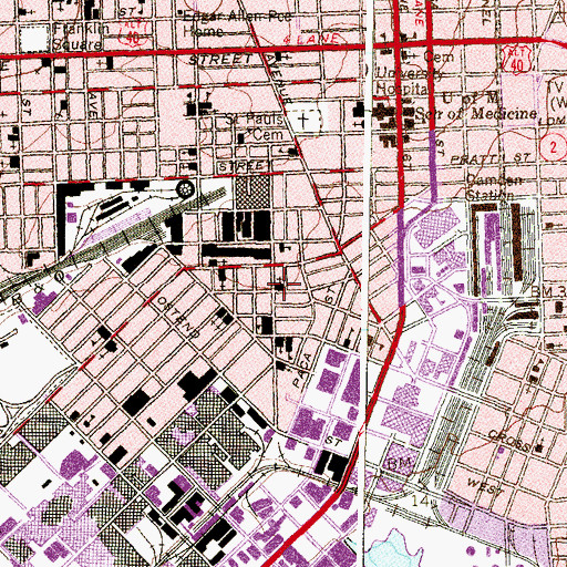 Topographic Map of Dorguth Memorial United Methodist Church, MD