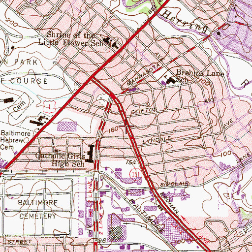 Topographic Map of Elmley Recreation Center, MD