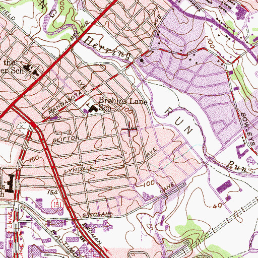 Topographic Map of First Pilgrim Holiness Church, MD